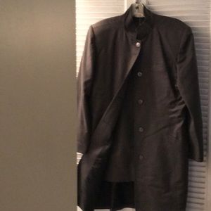 Designer Three quarter coat with matching skirt